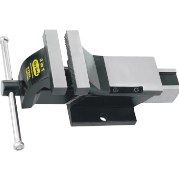 Image of 3 in 1 Steel Bench vise heavy duty fixed/swivel base manufactured by Ajay Tools 